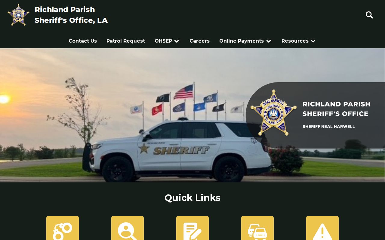 Official Richland Parish Sheriff records gateway