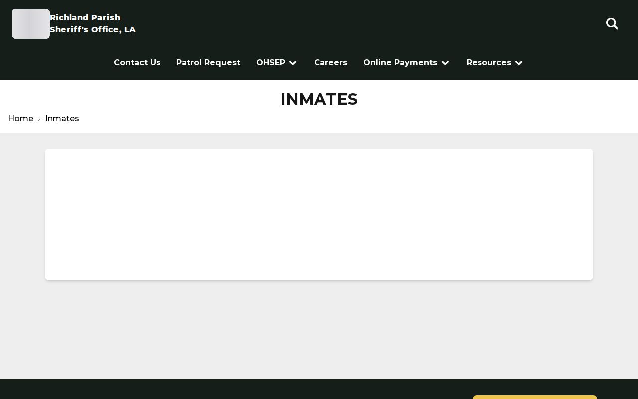 Richland Parish Sheriff inmate search gateway